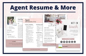 Complete Real Estate Seller Resource Guide - Agent Resume - Editable Canva Template