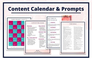 Complete Social Media Resource Guide for Realtors - Content Calendar & Prompts