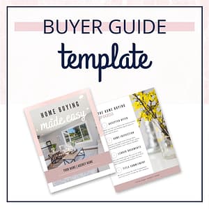Real Estate Buyer Guide - Canva Template - The Curated Agent Freebie Library
