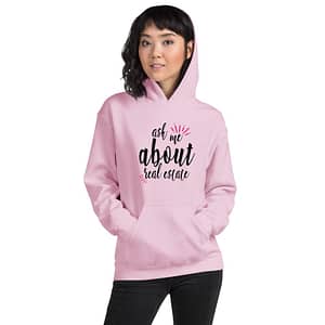 Ask Me About Real Estate - Light Unisex Hoodie