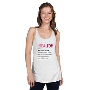 #Realtor definition - Women's White Racerback Tank