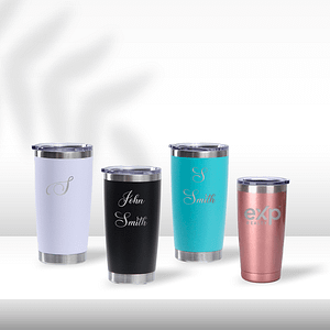 Custom Engraved 20 oz Wine Tumblers | Client Gift